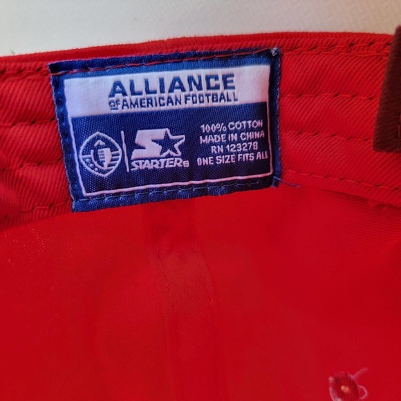 Starter Mens San Antonio Commanders Alliance American Football Strapback Cap Hat - Picture 8 of 9